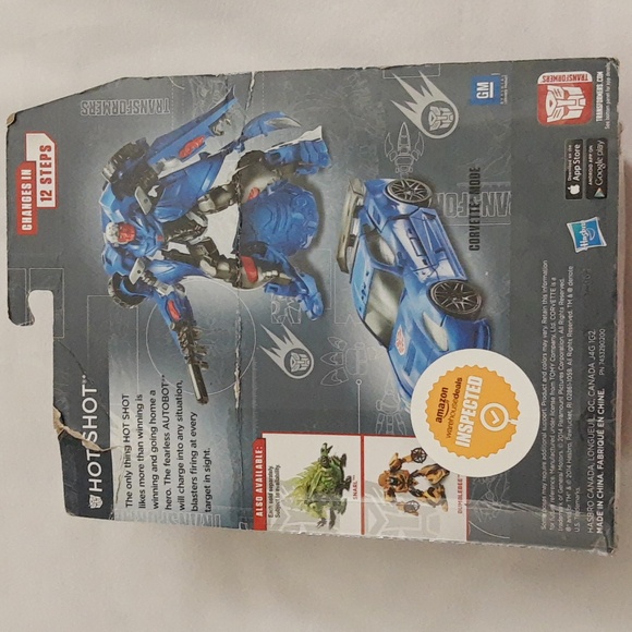 Transformers Age of Extinction Deluxe Class HOT SHOT, OPEN w Box Damage - Picture 3 of 16